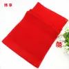 Toalla roja de algodón puro regalo toalla de cara toalla roja toalla sin palabras servicio de boda rojo toalla de regalo venta al por mayor