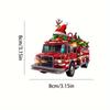 Colgante para coche de Papá Noel de Amazon transfronterizo, colgante acrílico para interior de coche, decoración, llavero