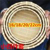 Produtos Trançados de Bambu Verde Atacado Pá de Bambu Estilo Fazenda Pintura Doméstica Peneira Trançada Redonda Camada Inicial Secagem Não Porosa Decoração