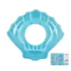 Producto de Amazon: Flotador de Natación Forma de Abanico con Purpurina Azul Claro/Rosa Juguete de Agua