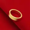 Ley antigua herencia arenado pareja anillo de pareja cobre chapado en oro anillo de dedo cerrado Vietnam anillo de arena dorada para enviar a novia joyería al por mayor