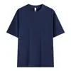 Nueva Camiseta de Manga Corta Sorona 260g Verano Antibacteriana Color Sólido Manga Corta Fresca Holgada Cuello Redondo Seda de Hielo