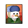 Serie de Pinturas Famosas Modelo Nuevo Transfronterizo Broche de Pato Pintura al Óleo Insignia Metálica Ecológica Accesorios para Bolsos Suministro Directo de Fábrica