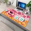 Mousepad Urso Morango Tamanho Grande Resistente a Manchas Teclas de Atalho Pad para Mesa de Computador Grande Antiderrapante Pad para Mesa de Escritório Personalizado Atacado