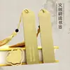 Venta al por mayor de fábrica metal latón estilo retro chino arando leyendo latón metal marcapáginas acero inoxidable grabado UV palabra marcapáginas