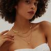 Amazon Nuevo Collar Apilable Hip-Hop de Nicho de 26 Letras de Doble Capa Collar de Letras de Tres Capas Corazón Retro Europeo y Americano