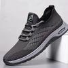 Sapatos Casuais Masculinos Tênis de Malha Respirável Verão Leve de Amarrar Sapatos de Corrida Idosos e Idosos Slip-on Sapatos de Pai