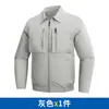 Traje de Trabajo para Soldadura de Algodón Puro con Aire Acondicionado y 4 Ventiladores, Algodón Pesado de Alta Densidad 270g, Traje con Ventilador de Enfriamiento y Refrigeración para Hombres en Sitios de Construcción