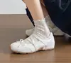 Sandalias de Tacón Alto con Moño y Punta Cuadrada Estilo Francés para Mujer Verano Ropa Exterior 2025 Nuevos Zapatos de Tacón Kitten con Tira Fina Nicho Con Falda