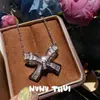 Joyas Estrella Luna Diosa Fritillaria Piedra Preciosa Pulsera Lujo Ligero Gama Alta Lazo Zirconia Collar traje