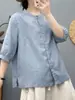 Camisa sin mangas de verano 2026, inspirada en el diseño, estilo vintage floral, con botones para mujer, holgada y moderna, top versátil y adelgazante