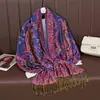 Luxo Marca de Outono Cashmere Xaile Mulheres Wrap Quente Inverno Cachecol Design Impresso Mulheres Jacquard Cachecol