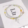 Explosões Super Fada Mori Cristal Lua Pulseira Feminina Design de Nicho Estudante Joker Cor Doce Pulseira de Namorada