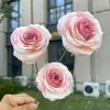 Rosa de otoño recubierto de 14 colores, nuevo rosa burbuja, artificial, para boda y decoración del hogar, rosa falso, venta al por mayor