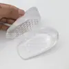 Popular Alza-Altura Interno de Silicona, Invisible Transparente Engrosado Deportivo Amortiguador de Choque Masajeador Talón Forma de U Media Plantilla