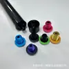 Tampão de borracha preto para taco de snooker oito e nove bolas, parafuso tampão traseiro, conjunto alongado de fibra de carbono, acessórios para atacado