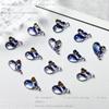 Joyería para uñas de ballena de dibujos animados de alta calidad transparente como el hielo, nueva joyería para uñas de ballena tallada en cristal mixta