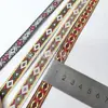 1-1,5cm Estilo Étnico Colorido Jacquard de Poliéster Trama de Losango Complexa Decoração de Casa Cinto para Mala Moda