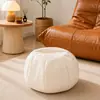 Pouf de Armazenamento Luxo Leve Couro Dois em Um para Uso Doméstico na Sala de Estar e Quarto, Saco de Armazenamento para Roupas Velhas, Banqueta Preguiçosa, Banqueta para Trocar de Sapato