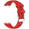 Adequado para Pulseira Huawei 10 9 8 Pulseira de Silicone Band8 Nfc Fivela Prateada Pulseira de Silicone Líquido Pulseira Esportiva de Pulso