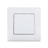 Estilo europeu 86 * 86 Branco Preto painel de interruptores Soquete de interruptor padrão europeu um único interruptor de controle duplo aberto painel de plástico