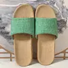 Zapatillas de Lino Eva Nuevas de Cuatro Estaciones para Mujer Uso en Casa de Verano para Parejas Sandalias Antideslizantes de Suela Suave para Hombre