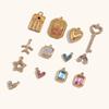 Europeu e Americano Transfronteiriço Venda Quente Moda Simples Aço Inoxidável Banhado a Ouro 14K Contas Octogonais Coloridas DIY Acessórios para Pingente