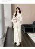 Conjunto de punto y falda de otoño 2026, nuevo estilo, ropa de maternidad de alta costura para futuras madres, conjunto de dos piezas para otoño e invierno