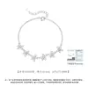 Pulsera de Plata de Ley S925 Guirnalda de la Suerte para Mujer Ins Diseño Dulce Calado Simple Regalo Versátil para Vacaciones para Novia