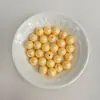 Cuentas Redondas Pequeñas de Frijol de Azúcar de Color Sólido, Galvanizadas con UV, Alto Brillo, Sueltas, para Pulsera DIY, Cuentas Espaciadoras, Accesorios de Bolsa