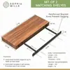 Estante Transfronterizo de Madera Maciza Estante de Almacenamiento de Pared Decoración Creativa de Pared Estantería de Pared Estante para Exhibir Fotos