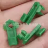 Fivela plástica decorativa para trava de porta de carro universal, clipe de maçaneta de porta com trava de nylon