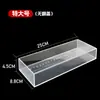Caja de Pesca de Acrílico para Pesces Pequeños y Gobios con Rayas Blancas Transparentes Artículos Pequeños Pesca Salvaje Aspio Camping Caja de Observación de Arroyos Pequeños Escala de Observación de Peces
