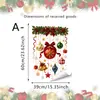 Adesivos de janela com tema de floresta de Natal, adesivos eletrostáticos de árvore de Natal e floco de neve para decoração de vitrines de lojas e cenas de feriado em casa