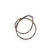 Pulsera de Cristal de Turmalina Natural de Plata de Ley s925 Pulsera de Caramelo de Plata Triturada Estilo Coreano ins Puesto Callejero Creativo Pequeños Artículos