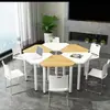 Sala de Lectura para Actividades Grupales Hexagonal de Colores Mesa de Arte Mesa de Pintura y Silla Escritorio y Silla Combinados de Forma Especial para Aula Inteligente