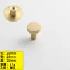 Manija de Puerta de Latón, Manija Simple para Puerta de Armario, Manija para Puerta de Cajón de Armario, Manija Nórdica de Lujo Ligero de Cobre Dorado