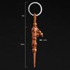 Pequeño al por mayor contento Changle cucharilla para orejas llavero de madera de durazno cucharilla para orejas colgante de llavero de coche ESK07