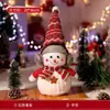 Decoraciones Navideñas Muñeco de Nieve Figura Escena Arreglo Adornos Accesorios para Fotos Exhibición de Ventana Muñecas Regalos
