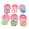 Forma de Flor de Rosa Camelia Margarita Cera de Yeso Aromaterapia Vela Molde de Silicona Hecho a Mano A3031