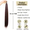 Extensiones de Cabello Sintético Trenzado de Cuatro Hilos Estilo Europeo y Americano para Coleta Larga de Dreadlocks Venta al por Mayor