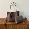 Bolsa Tote Grande ShuaiMijia Simples para o Dia a Dia e Viagens para Mulheres, Estilo Vintage, Alto Valor Estético, Bolsa de Ombro Único