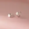 Clip de Oreja de Gatito Estrella de Plata de Ley S925 Nalan Exquisito Simple Estilo Ins Pendientes de Diseño Nicho M08315