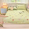 Funda de cama de algodón de nuevo estilo, sencilla, pequeña y fresca, funda de colchón de algodón Simmons, funda protectora, colcha a prueba de polvo, en vivo