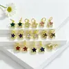 Cobre Banhado a Ouro 18K Cor Preservada Estrela de Cinco Pontas Pequeno Pingente DIY Charme de Estrela Acessórios de Joias para Pulseiras e Colares de Mulheres Materiais Artesanais