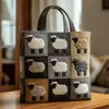 Bolso de Mano con Estampado de Moda Trendy para Mujer Bolso de Hombro Bolso Tote Acolchado Nuevo Producto Transfronterizo 3D Temu Amazon