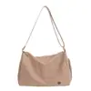 Bolso nuevo de un solo hombro, bolso cruzado casual para el uso diario, bolso simple de gran capacidad para hombres y mujeres, bolso de color liso estilo casual