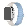 Adecuado para Correas de Reloj iWatch, Correas de Reloj Apple S10S9, Correas de Reloj de Silicona Magnéticas en Forma de I, Generación Watch876543 Se