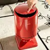 Lixeira de Pernas Altas com Estilo Vintage, Tampa, Rodas e Abridor de Tampa Tipo Prensa, Adequada para Sala de Estar, Quarto e Cozinha, Elimina a Necessidade de se Abaixar para Jogar o Lixo