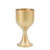 Copo de vinho de latão cobre puro pé alto copo de vinho pequeno copo de abastecimento de água copo de água benta mesa de chá decoração de casa ornamentos fabricantes atacado